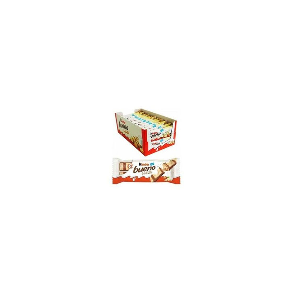 Product KINDER BUENO BLANCO 2 BARRITAS 43 GR