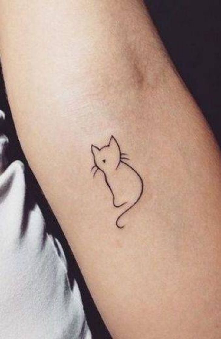 Fashion Inspiração- tatto de gatinho ✨