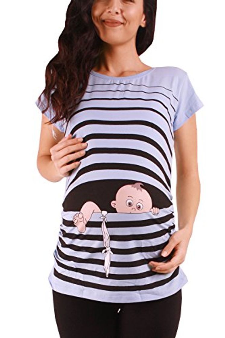 Moda Fuga de bebé - Moda premamá Divertida y Dulce - Camiseta premamá