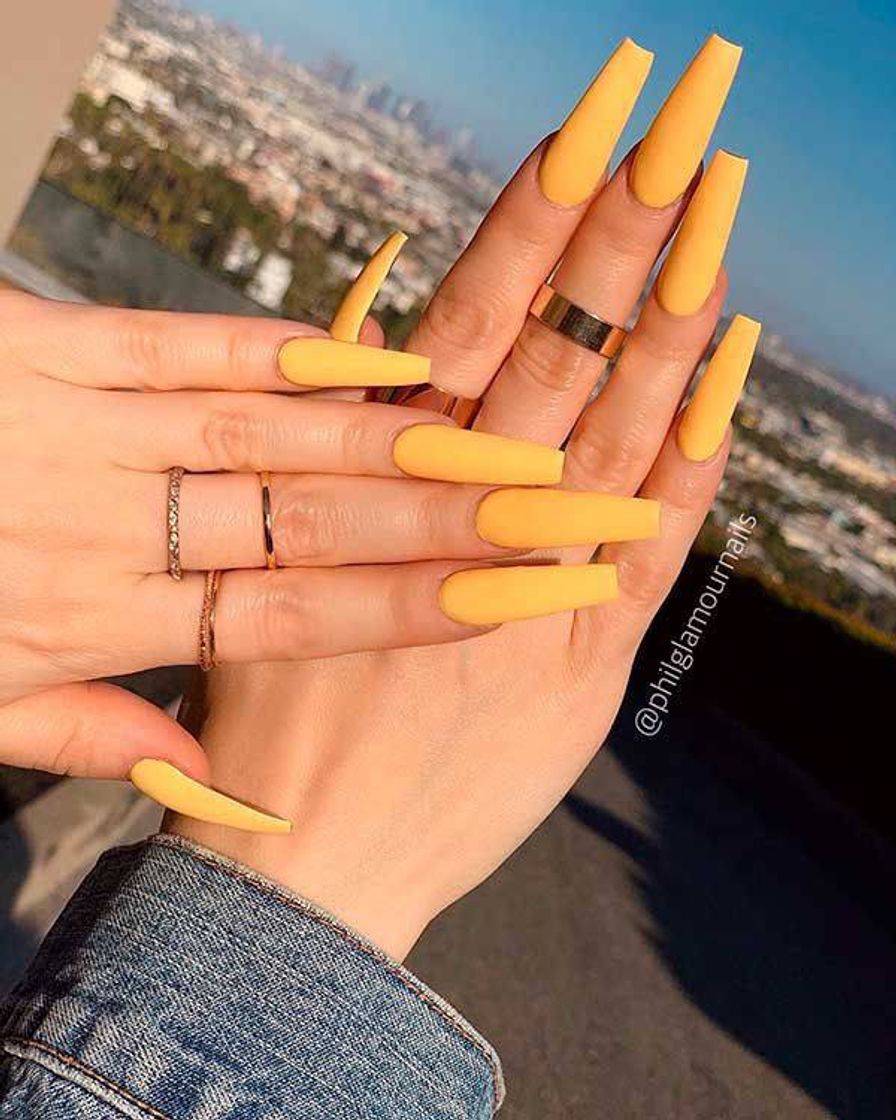 Fashion Yellow beauty nails 💛✨