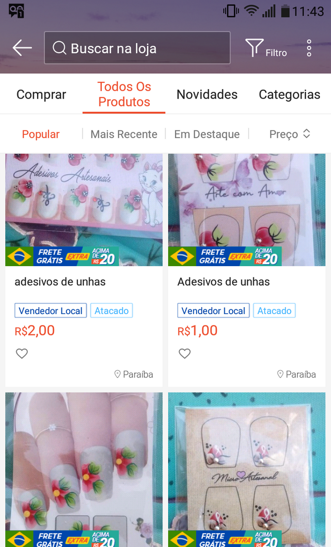 Moda Adesivos de unhas