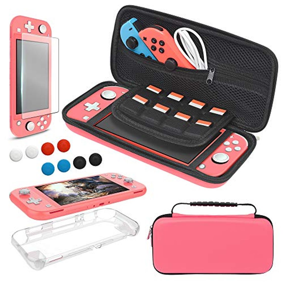 Social Funda de transporte y protector de pantalla para Nintendo Switch Lite, kit