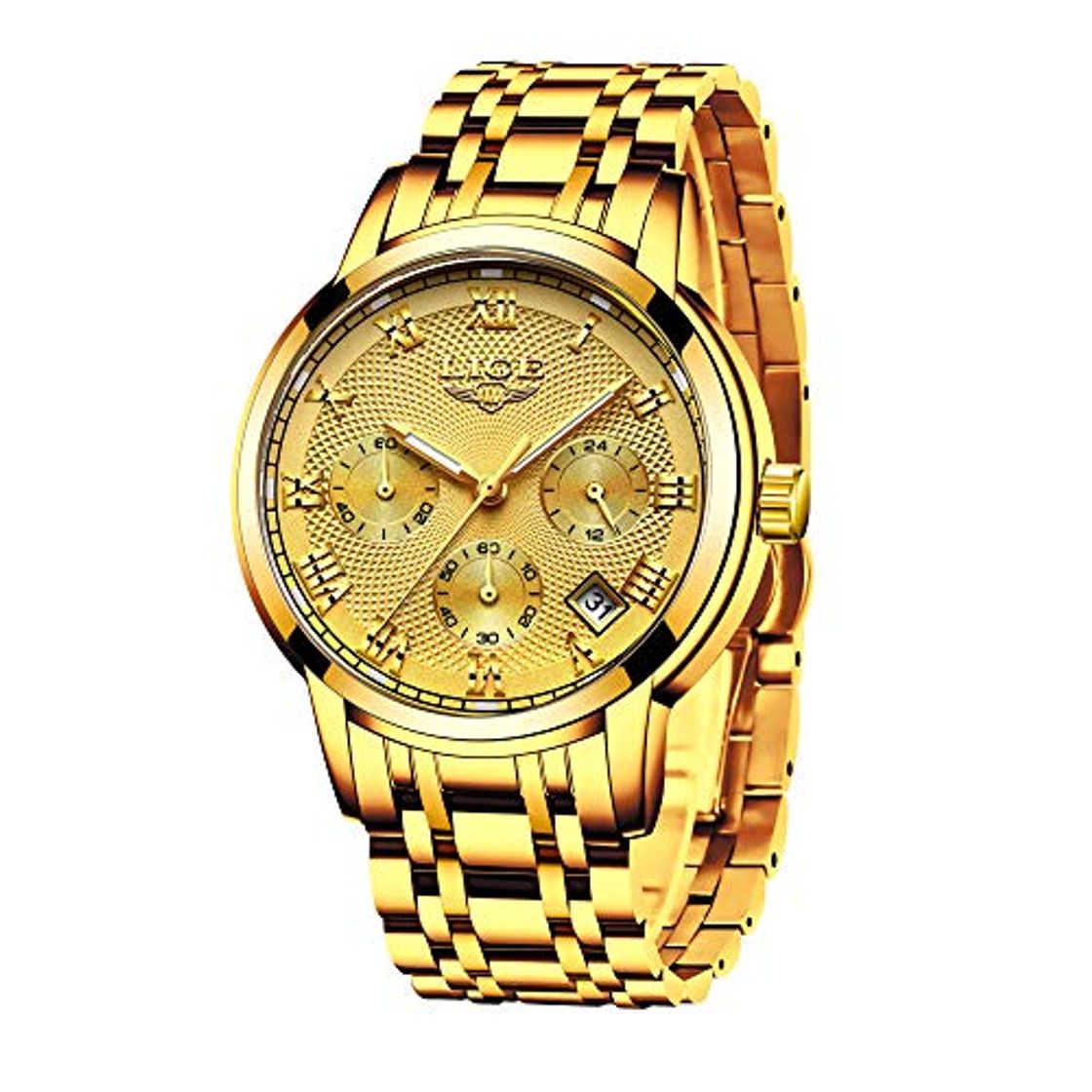 Social LIGE Relojes para Hombre Militar Deportivo Impermeable Cuarzo Reloj de Pulsera Acero