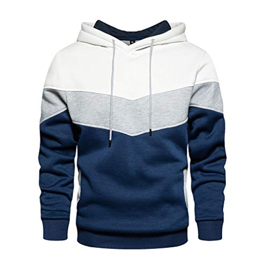 Moda Overdose Sudadera Hombres Patchwork Slim Fit Hoodie OtoñO Moda Outwear Nueva Blusa