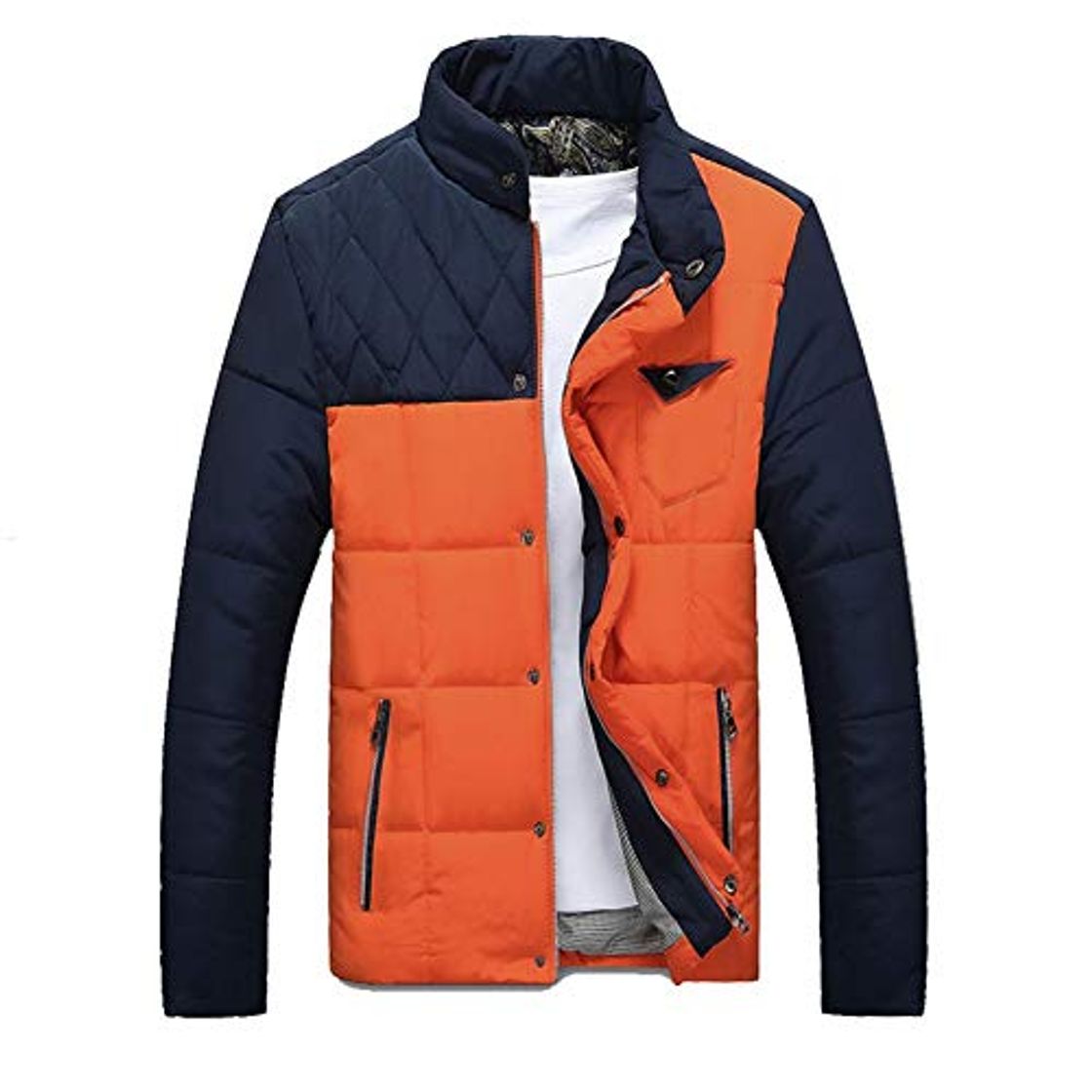 Fashion TOVKC Jackets Chaquetas Hombres Chaqueta de Algodón de Invierno Grueso Cálido Causado