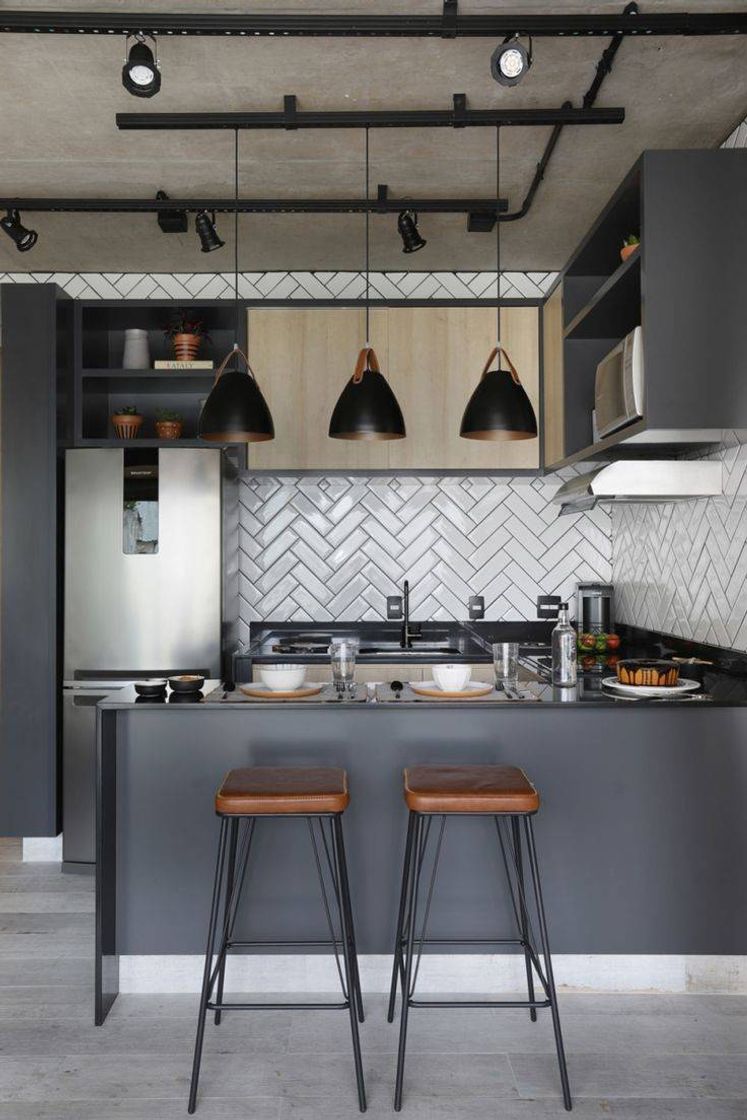 Social Cozinha Americana com Estilo Industrial🖤