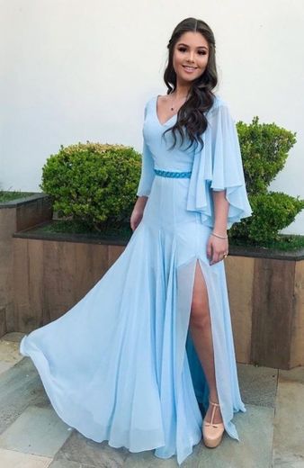 100 vestidos azul claro para madrinhas de casamento 