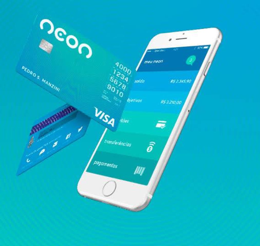 App Neon + Cartão