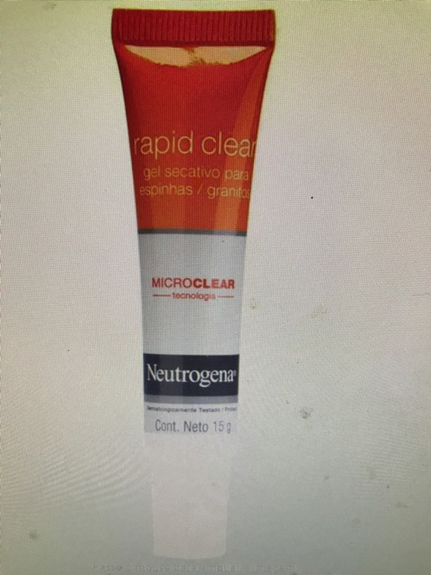 Moda Gel Secativo Rapid Clear Facial, Neutrogena, 15g