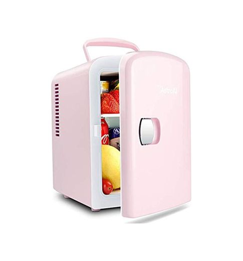 AstroAI Mini Refrigerador, Mini Nevera Portátil para el Skincare 4L 6 Latas
