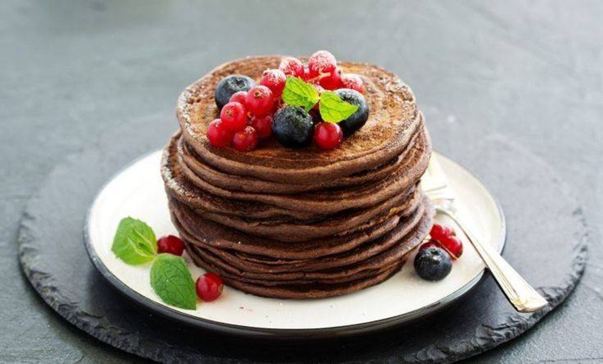 Restaurantes Panqueca de banana e cacau fit 🥞🤪✨