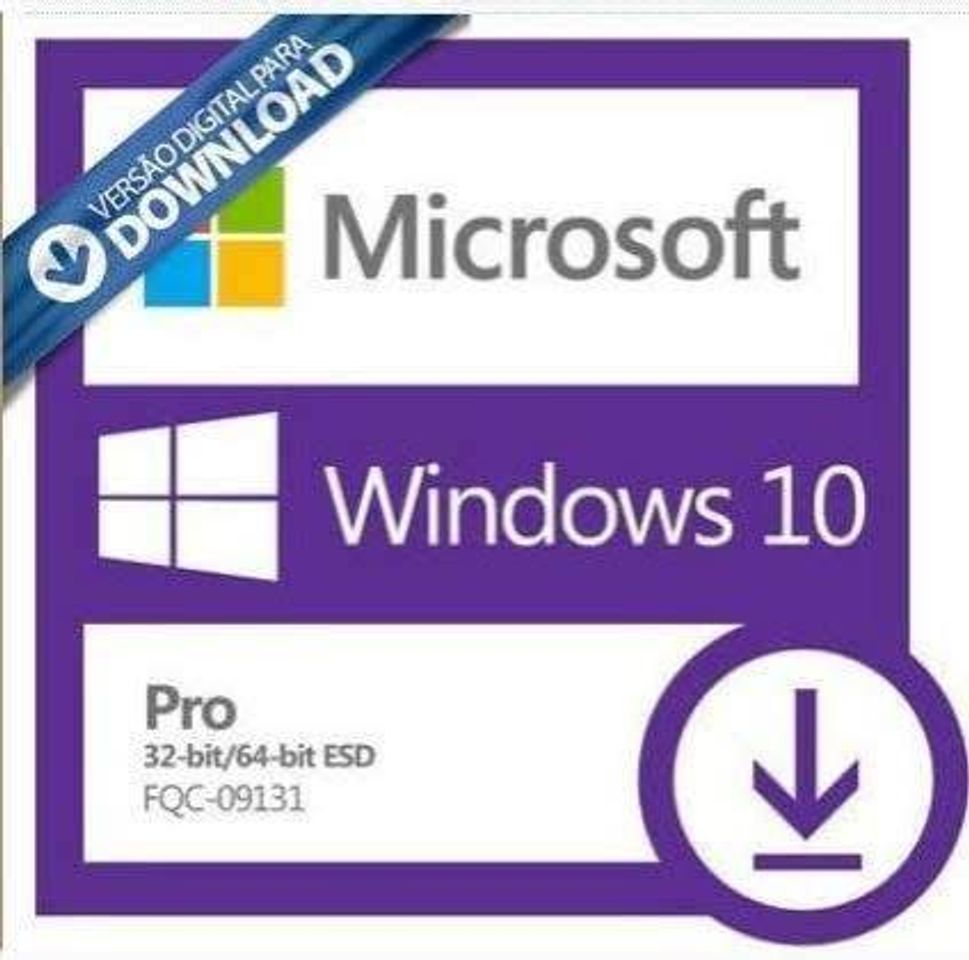 Moda Licença do Windows 10 pro 32/64 bits original 