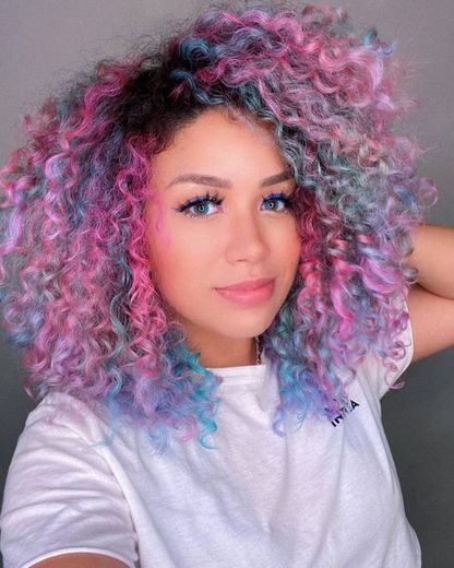 Curly colourful