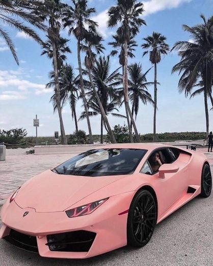 pink car