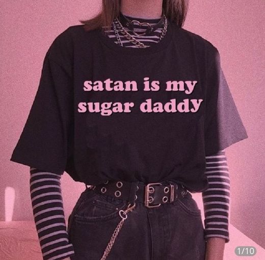 Camisa E-girl satan is my sugar daddy