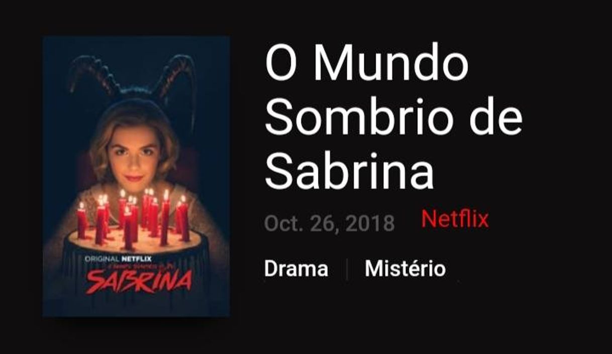 Series O Mundo Sombrio de Sabrina 