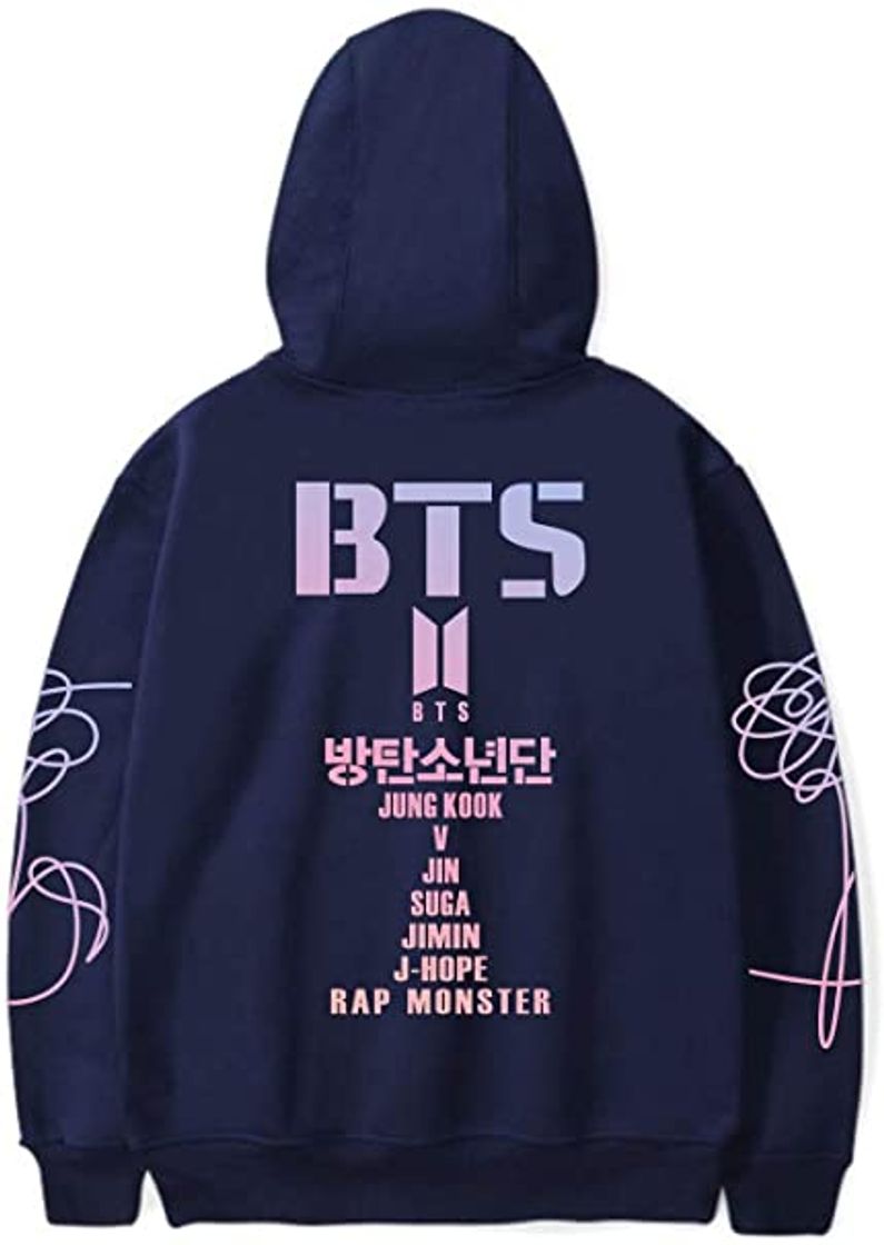 Moda SIMYJOY Sudadera con Capucha Korea Pop Unisex Sweat K-Pop Sudadera Rayas de