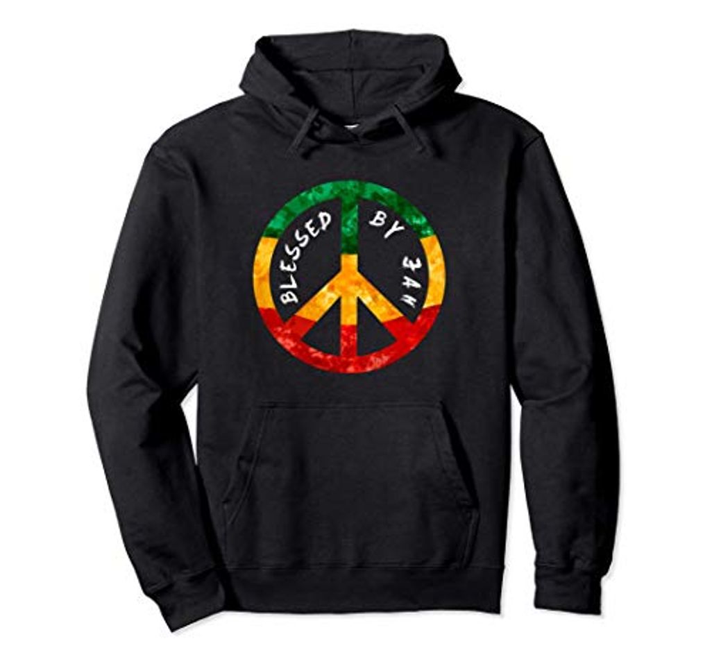 Fashion Regalo del signo de la paz Rastafari bendecido por Jah Rasta Sudadera con Capucha