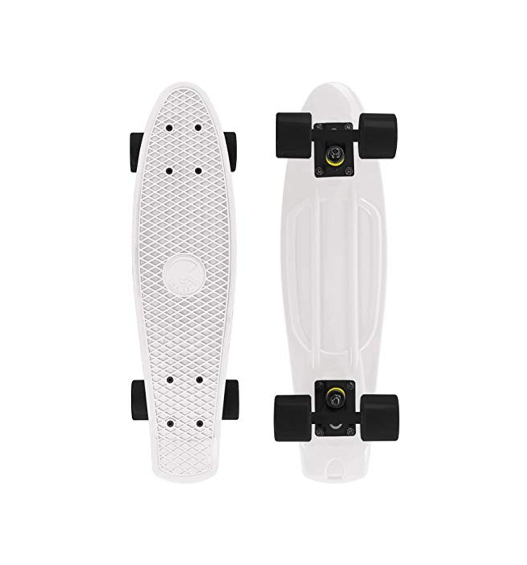 Products Skateboard 55cm/22inch para Principiantes Adultos y Niños, Mini Cruiser Retro Skateboard con