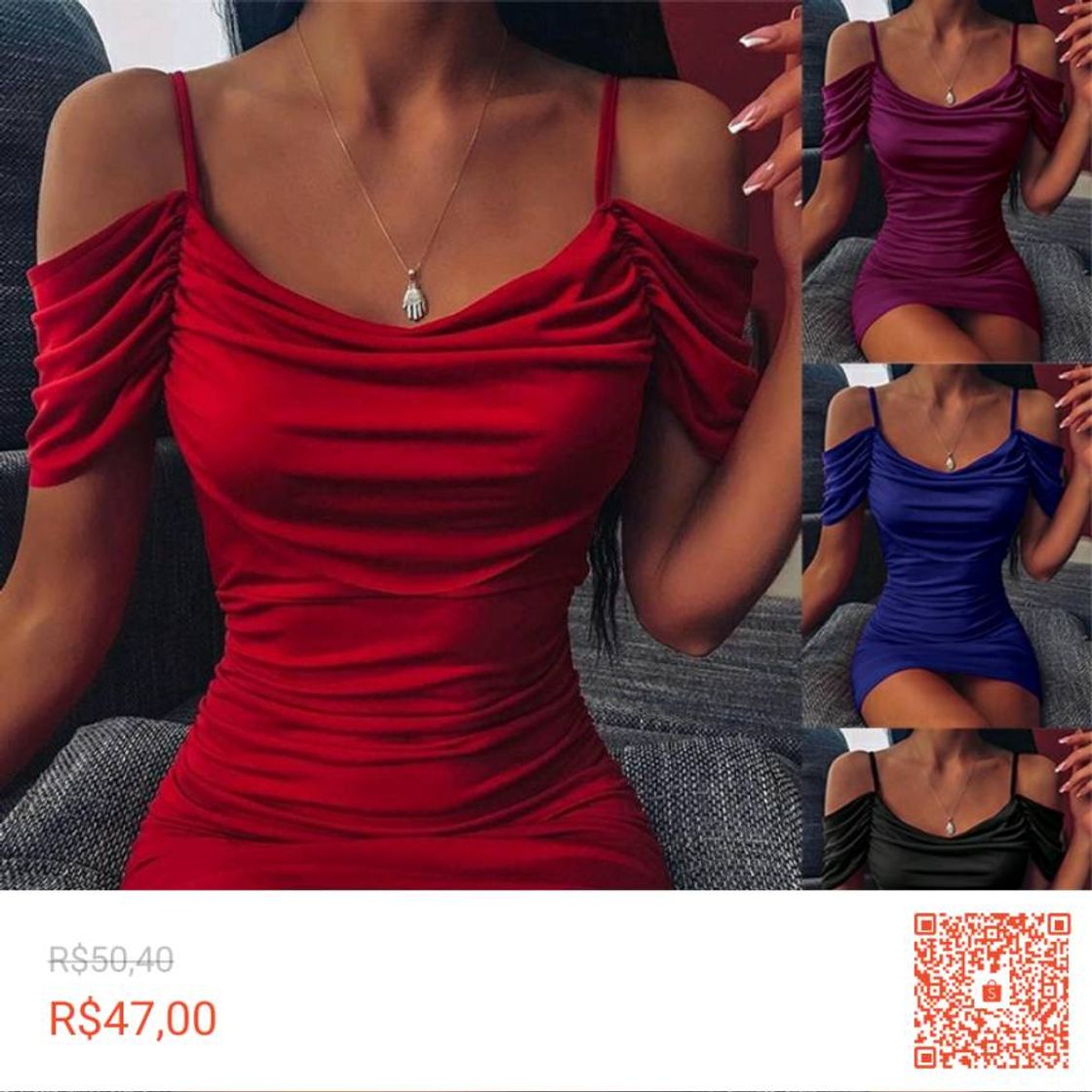 Social Confira Vestido Feminino Magro Sexy de Cor Sólida sem Manga