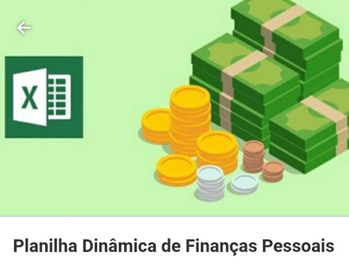 Fashion Planilha de Controle financeiro 