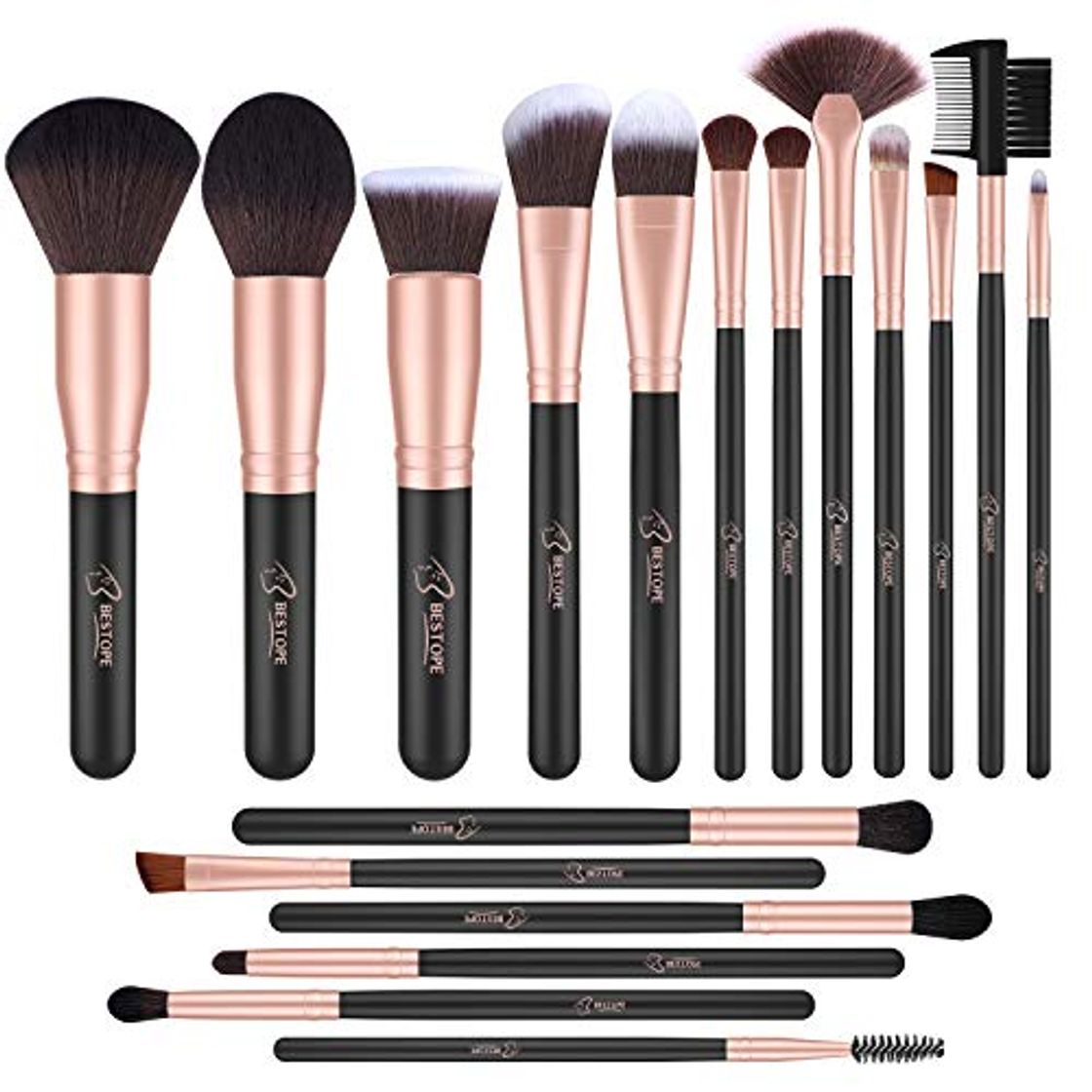 Social BESTOPE - Juego de brochas de maquillaje profesional