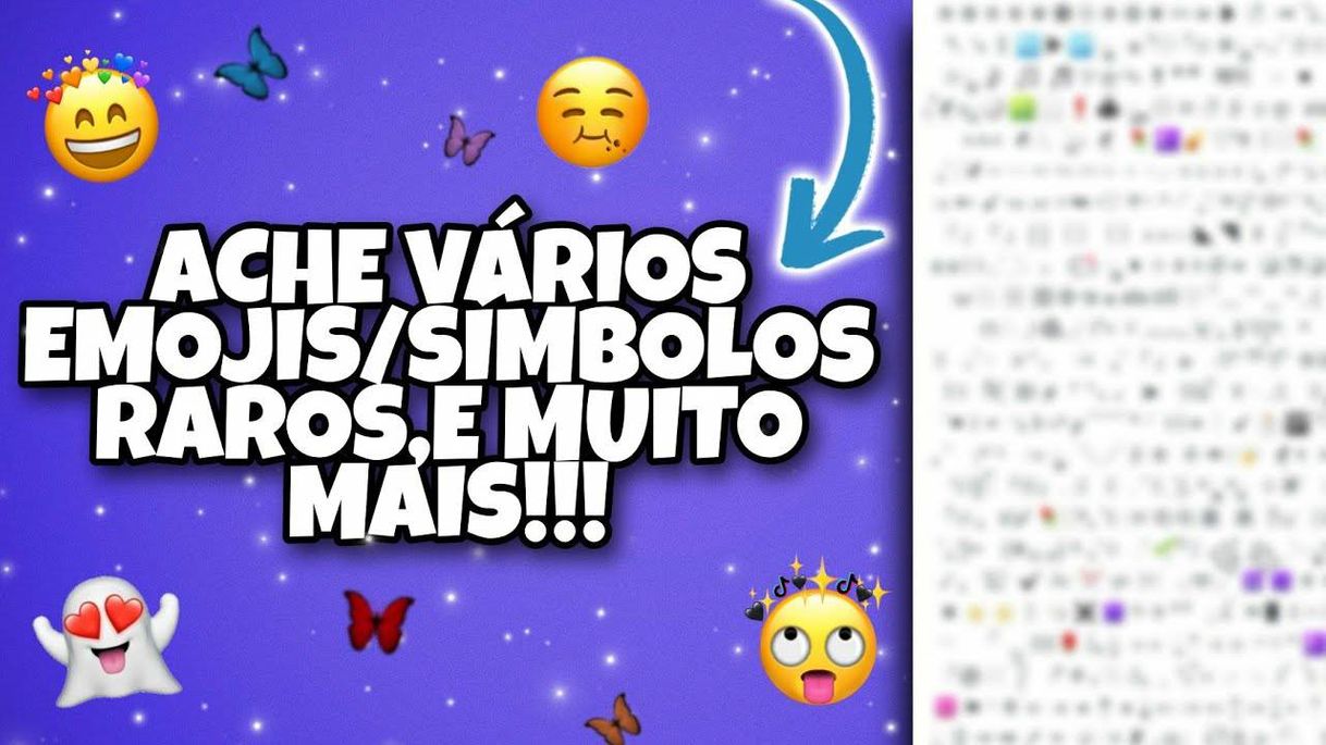 Moda ACHE VÁRIOS EMOJIS, SÍMBOLOS E DECORAÇÕES RARAS 🤩