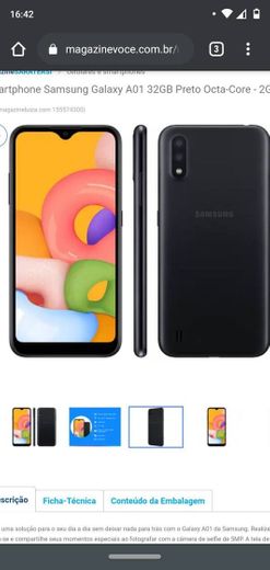 Smartphone Samsung Galaxy A01