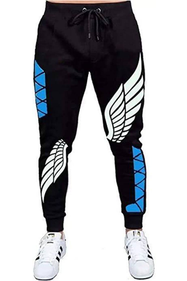 Social Calça angelical-azul preta♡