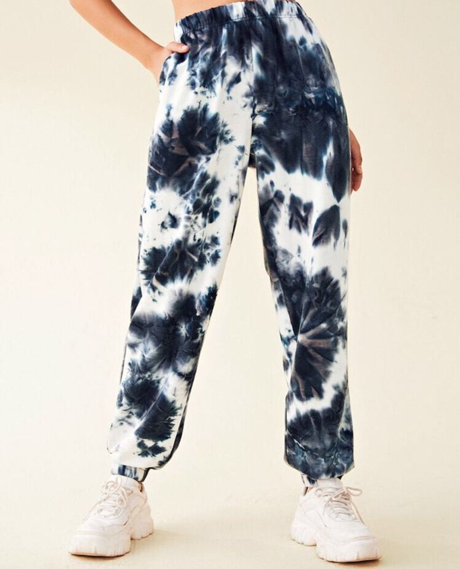 Moda Calça moletom tie dye SHEIN