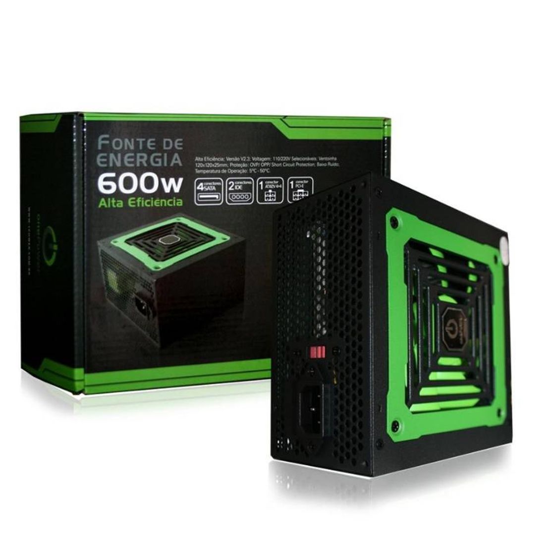 Social Fonte One Power 600w Atx Para Pc Gamer Computador Bivolt