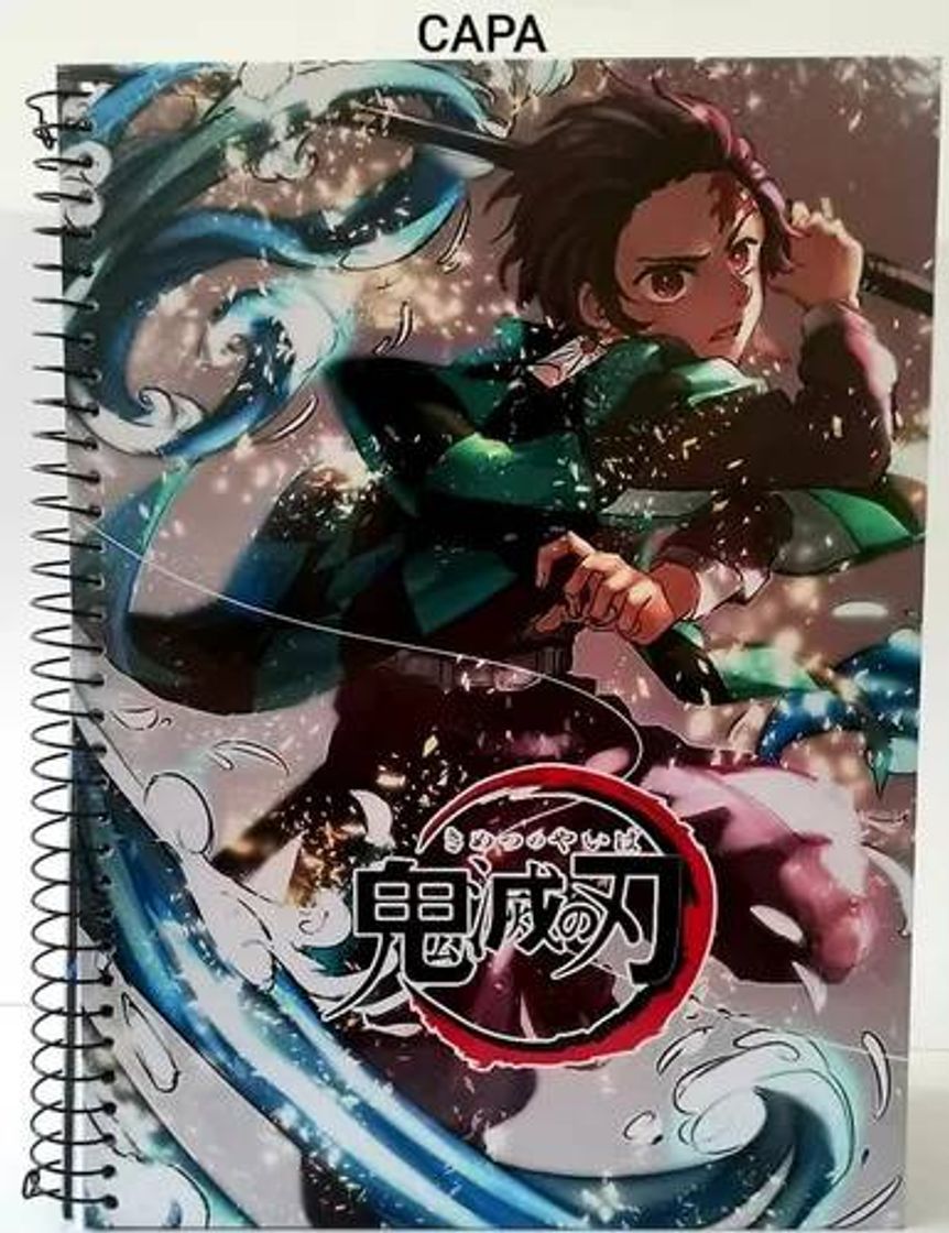 Fashion Caderno kimetsu no yaiba 10 materias 200 folhas