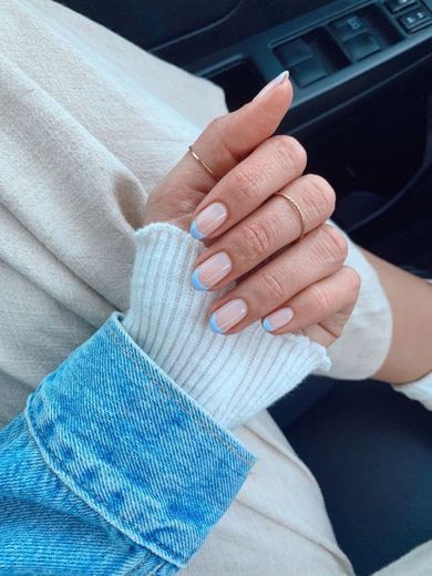 candy blue nails