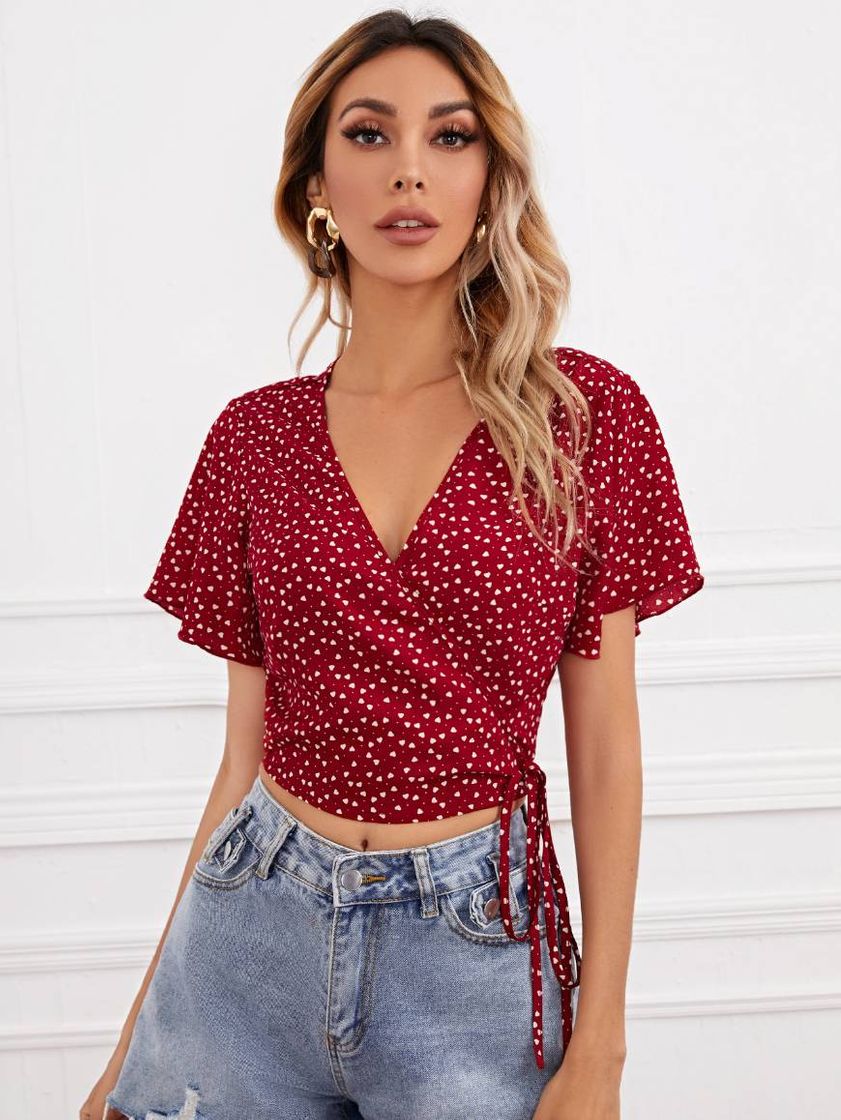 Fashion Blusa boho coração 