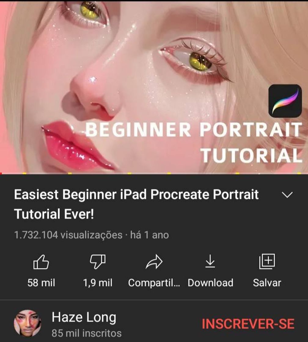 Moda Easiest Beginner iPad Procreate Portrait Tutorial Ever! - YouTube