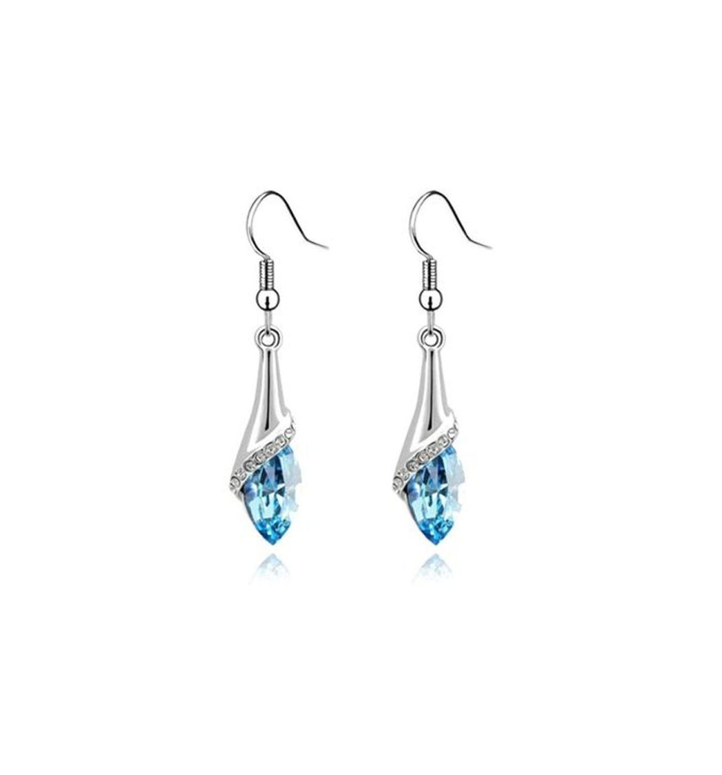 Social YAZILIND elegante joyer¨ªa de dise?o simple plata plateado gotas de agua aretes