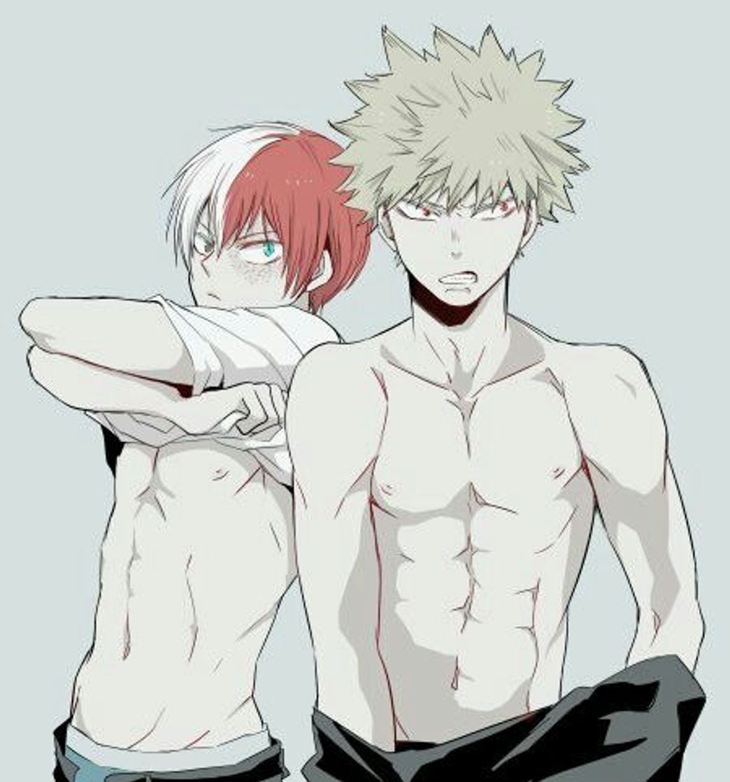 Moda Todoroki y Bakugo sexis 