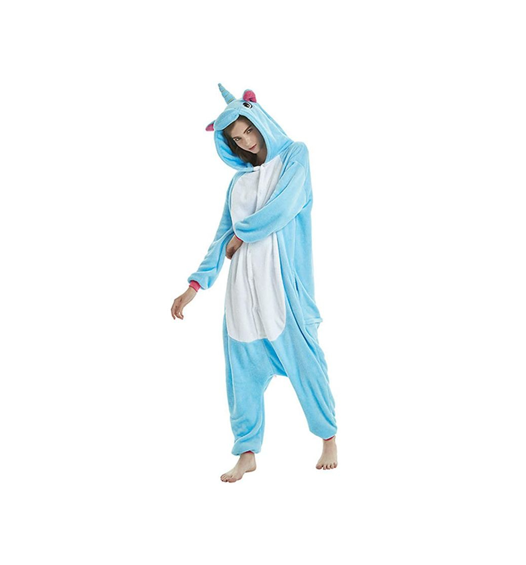 Moda Unicornio Pijamas Cosplay Unicorn Disfraces Animales Franela Monos Unisex-Adulto Ropa de Dormir