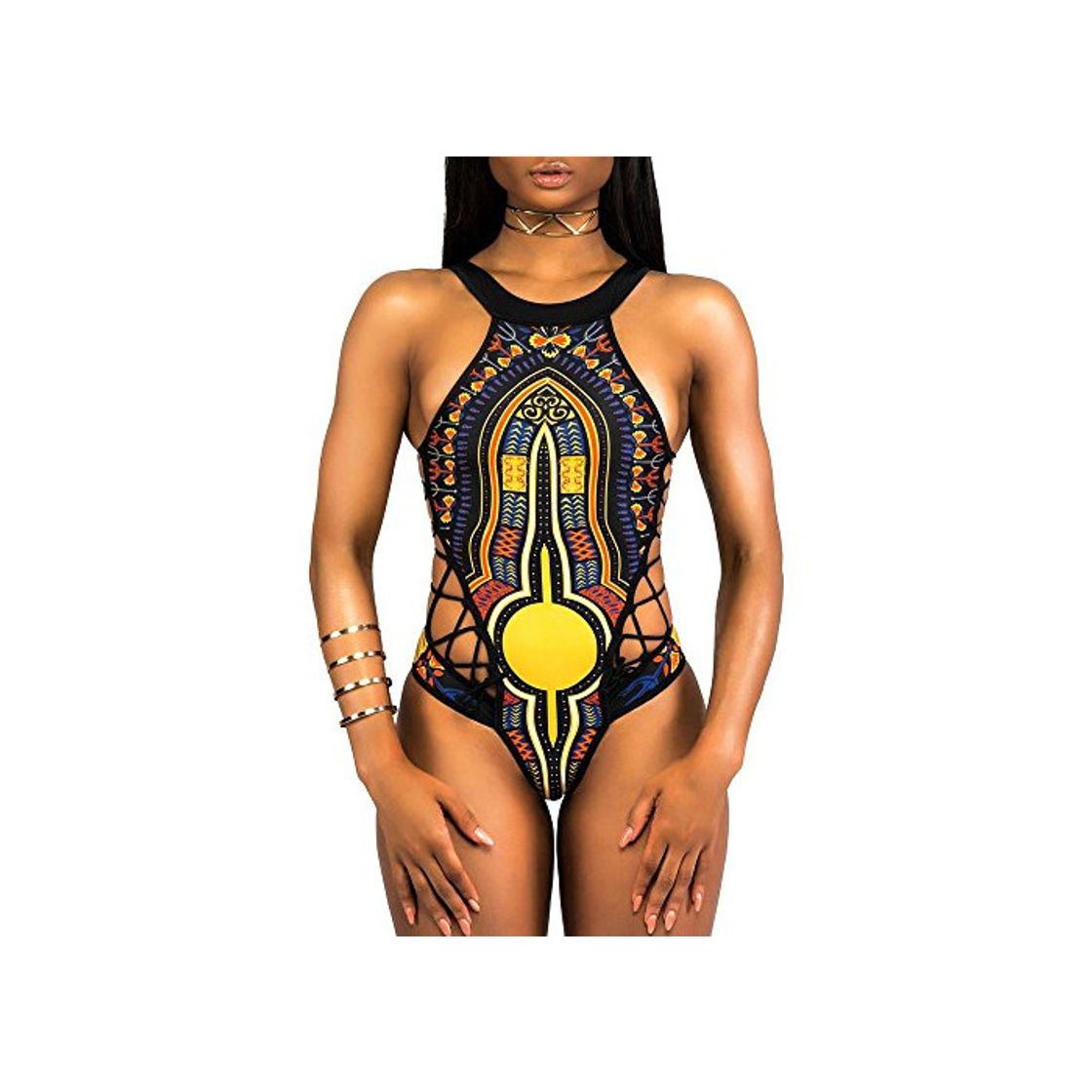 Producto VECDY 2019 Bañador Monokini Push Up Traje De Baño étnico Vintage Siamés