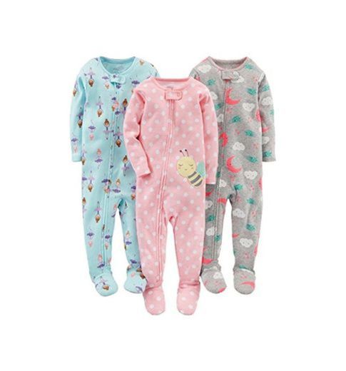 Simple Joys by Carter's pijama de algodón para bebés y niñas pequeñas,