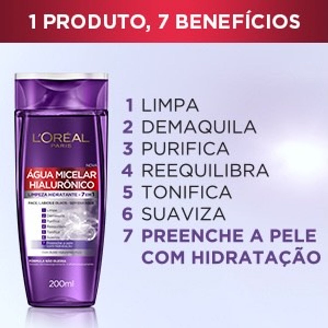 Moda Água Micelar Hialurônico o aliado do seu Rosto. 