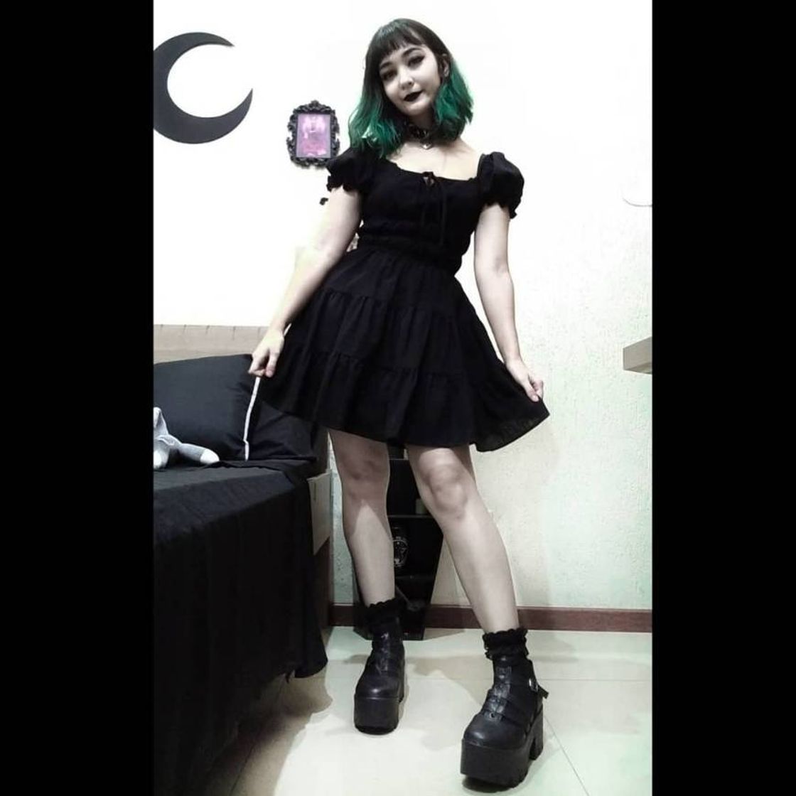 Fashion Goth doll dress 