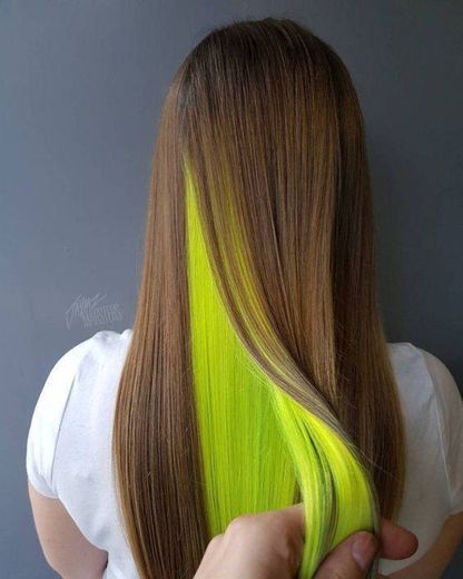 Mechas verde 