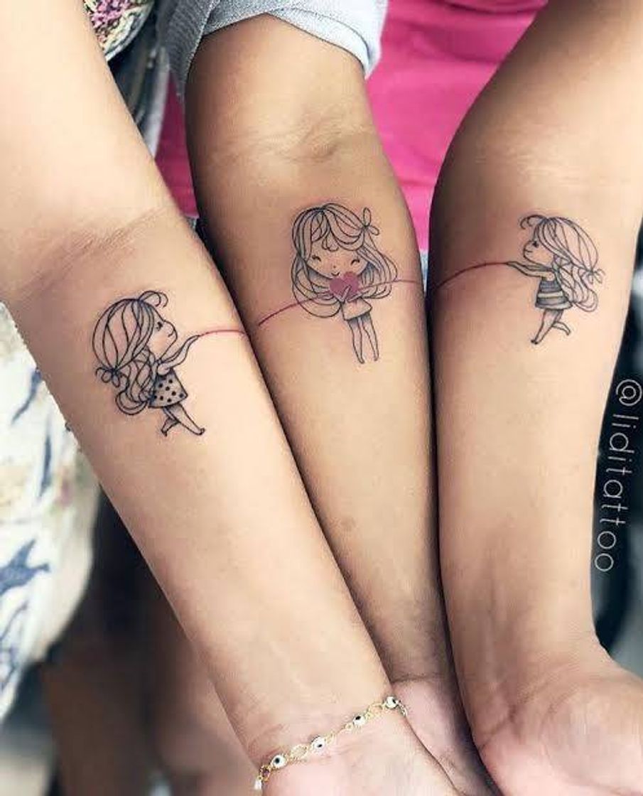 Fashion Tatuagem irmãs 