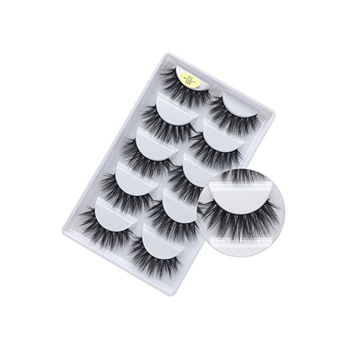 Beauty Pestañas Postizas ,3D Pestañas Falsas Naturales Hechas a Mano Larga Gruesa Profesional