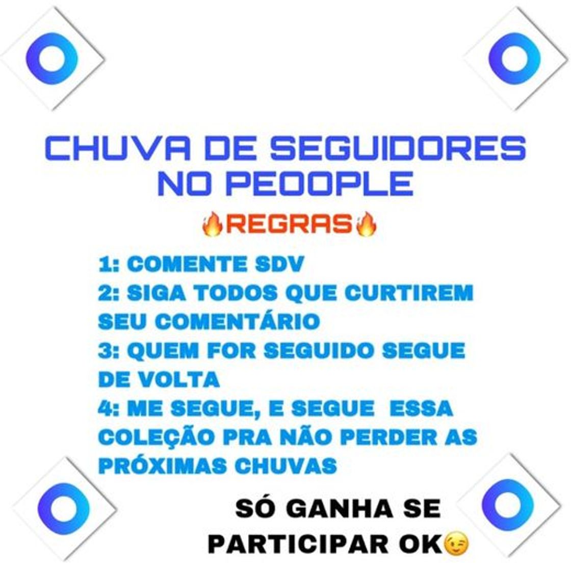 Moda PARTICIPE PARA GANHAR SEGUIDORES NO PEOOPLE🚨