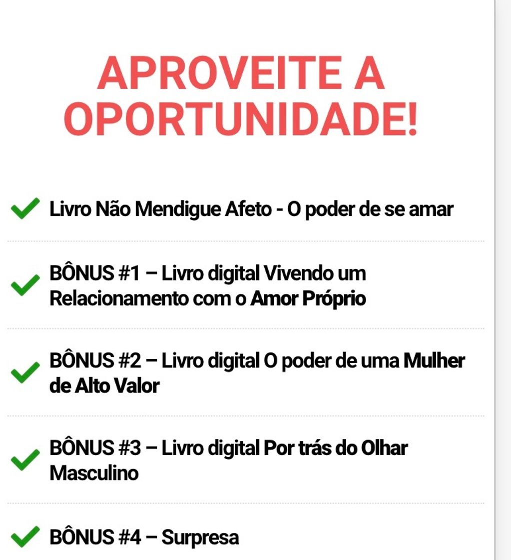 Libro Livro "NÃO mendigue afeto!" ACESSE O LINK AGORA