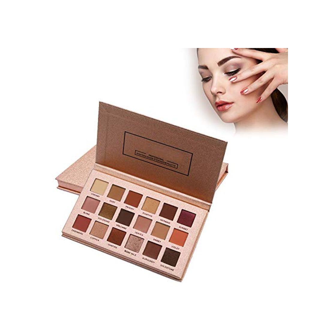 Social Eye Shadow, Professional 18 colores Eye Shadow Pearl Matte Eyeshadow Palette Set