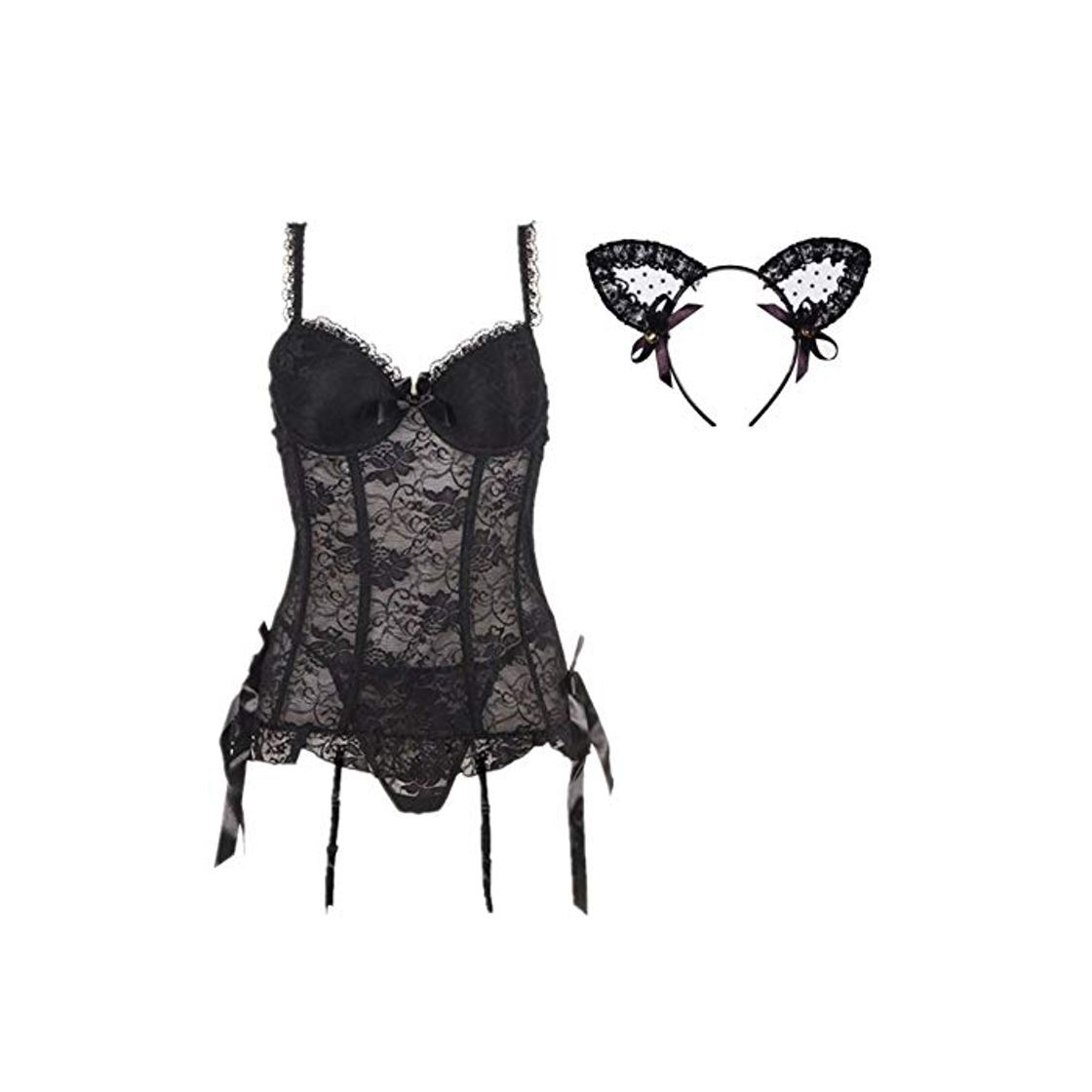 Social Zhao Li Ropa Interior Sexy para Mujer, corsé de Corte de Estilo