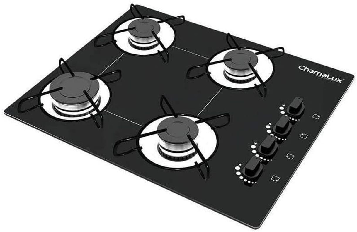 Moda COOKTOP 4 BOCAS ULTRA CHAMA PRETO